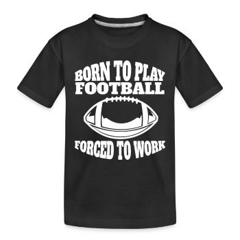 American Football Football Fan - Kids' Premium Organic T-Shirt - black - Front