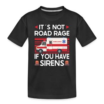 Paramedic First Responder Ambulance Driver - Kids' Premium Organic T-Shirt - black - Front