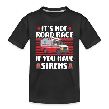 Paramedic First Responder Ambulance Driver - Kids' Premium Organic T-Shirt - black - Front