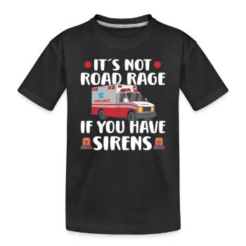 Paramedic First Responder Ambulance Driver - Kids' Premium Organic T-Shirt - black - Front