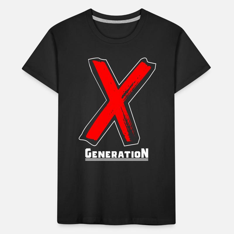 Generation X Letters/X Symbol Text Gift Kids' Premium Organic T-Shirt