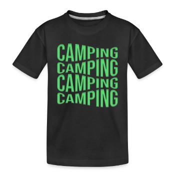 camp - T-shirt bio Premium Enfant - noir - Devant