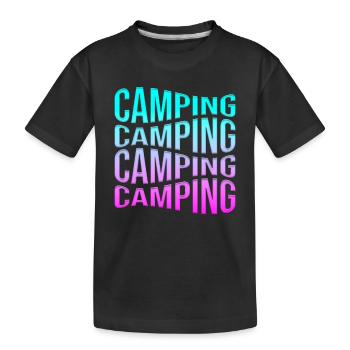 campen - Kinder Premium Bio T-Shirt - Schwarz - Vorne