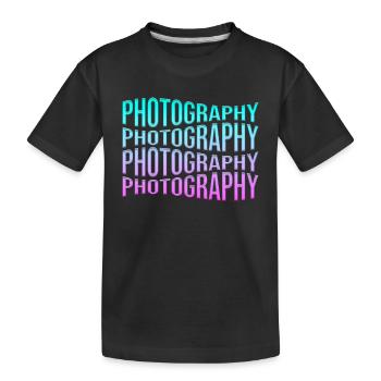 Photographie - T-shirt bio Premium Enfant - noir - Devant
