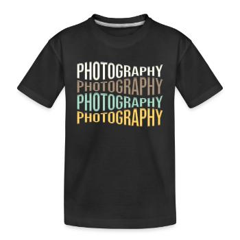 Photographie - T-shirt bio Premium Enfant - noir - Devant