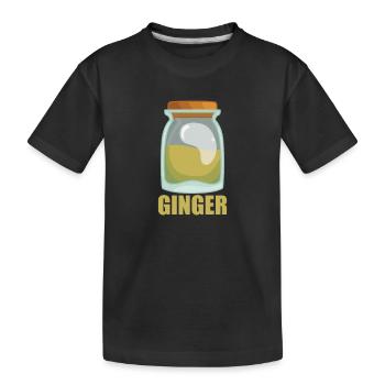 Ginger Spice Taste Food Cooking - Kids' Premium Organic T-Shirt - black - Front