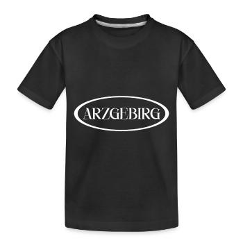 Arzgebirg Kennzeichen - Kinder Premium Bio T-Shirt - Schwarz - Vorne