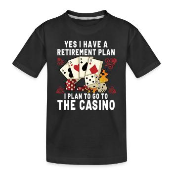 Poker Casino Joueur de Poker Jeu Roulette Cadeau - T-shirt bio Premium Enfant - noir - Devant