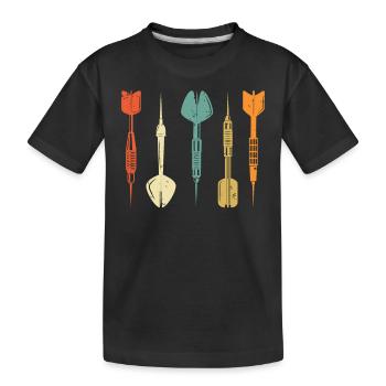 Dart Darter Darts Player Darts Gift Slogan Idea - T-shirt bio Premium Enfant - noir - Devant