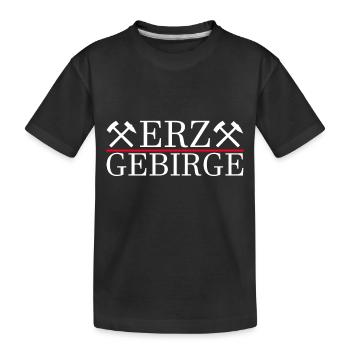 Erzgebirge Heimat - Kinder Premium Bio T-Shirt - Schwarz - Vorne