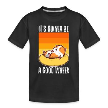 Guinicorn - Kids' Premium Organic T-Shirt - black - Front