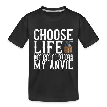 Enclume de forge forgeuse - T-shirt bio Premium Enfant - noir - Devant