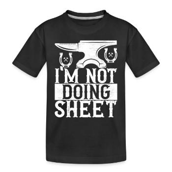 Enclume de forge forgeuse - T-shirt bio Premium Enfant - noir - Devant