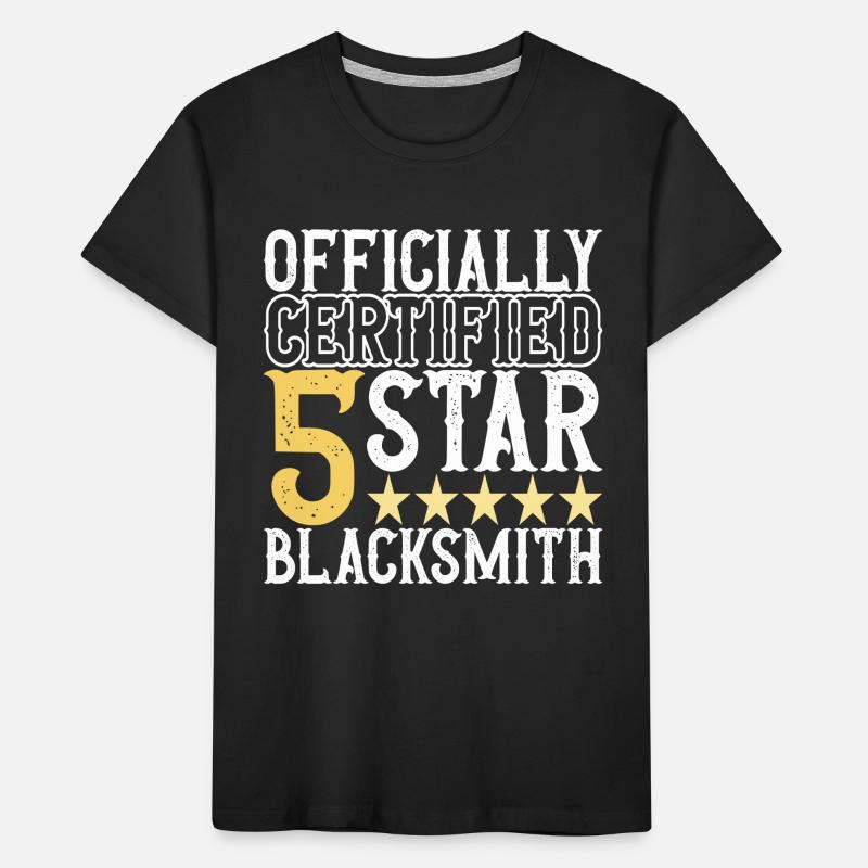 Blacksmith Forging Anvil Kids' Premium Organic T-Shirt