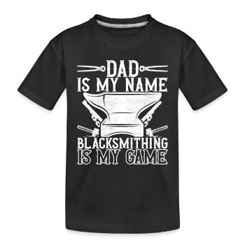 Enclume de forge forgeuse - T-shirt bio Premium Enfant - noir - Devant