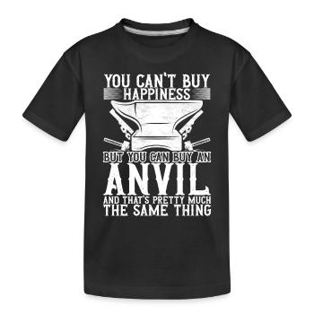 Enclume de forge forgeuse - T-shirt bio Premium Enfant - noir - Devant