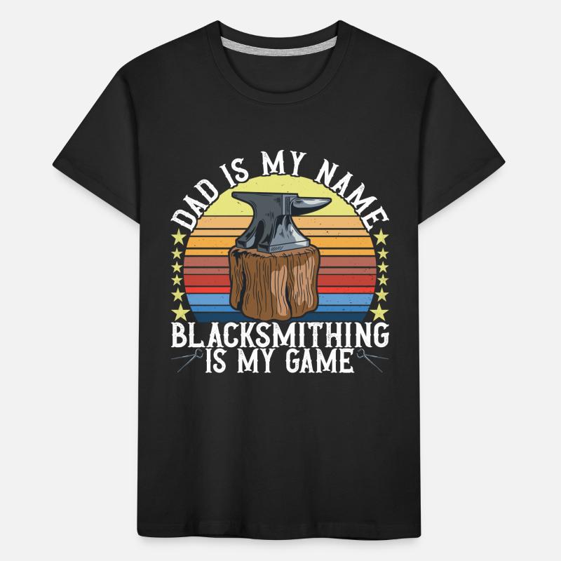 Enclume de forge forgeuse T-shirt bio Premium Enfant