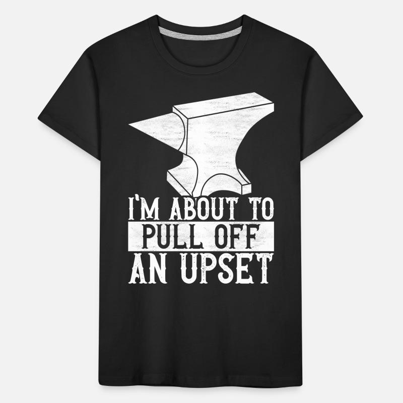 Blacksmith Forging Anvil Kids' Premium Organic T-Shirt