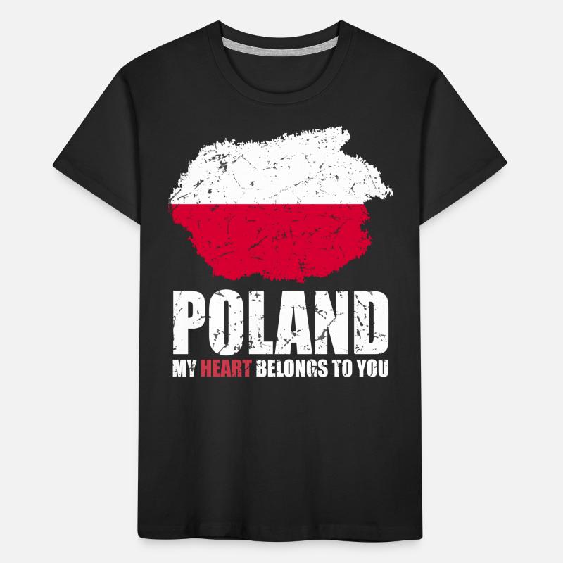 Drapeau de la Pologne T-shirt bio Premium Enfant