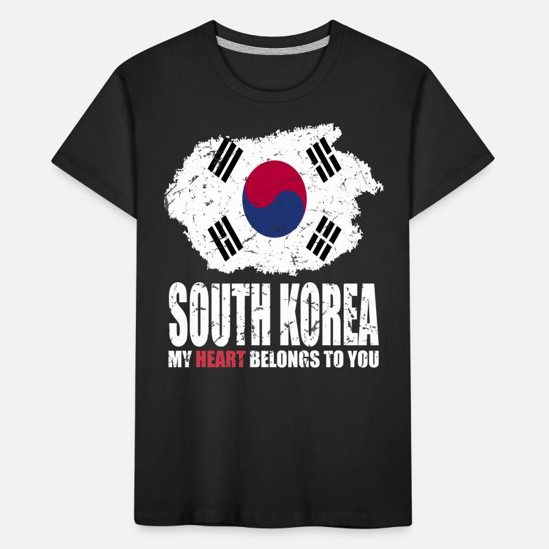 Drapeau de la Corée du Sud T-shirt bio Premium Enfant