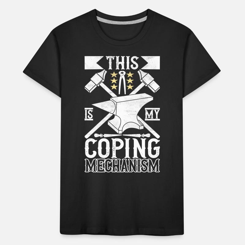 Blacksmith Forging Anvil Kids' Premium Organic T-Shirt