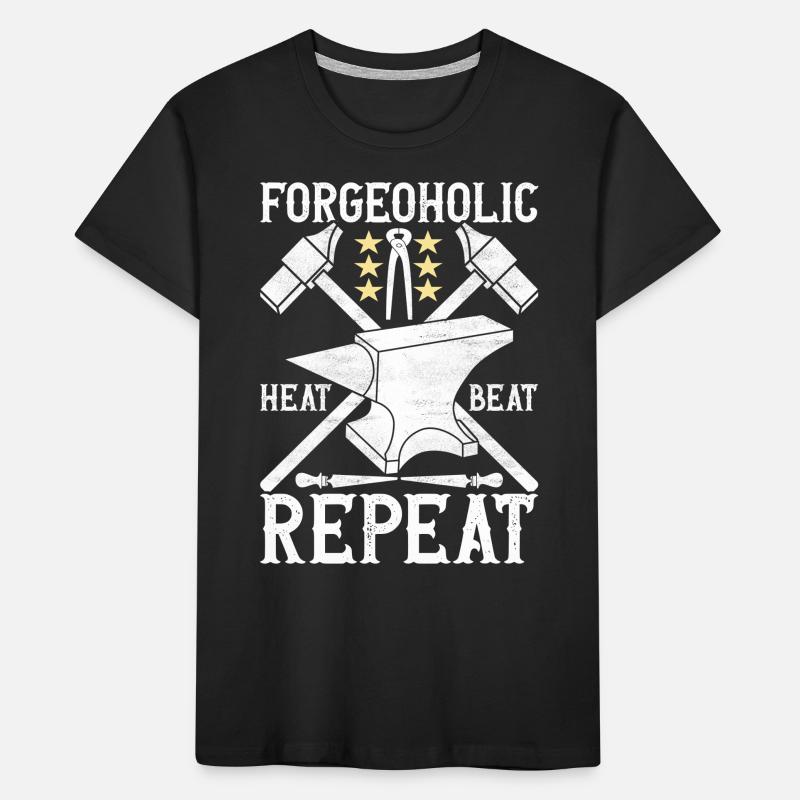 Enclume de forge forgeuse T-shirt bio Premium Enfant