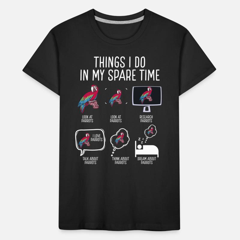 Things I Do In My Free Time Kids' Premium Organic T-Shirt
