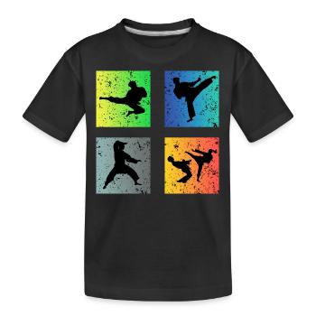 karaté - T-shirt bio Premium Enfant - noir - Devant
