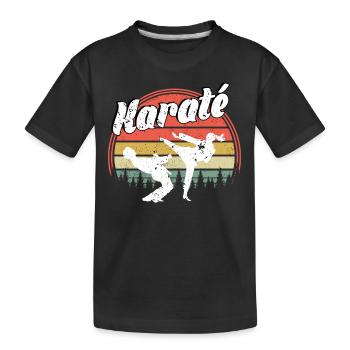 Karaté - T-shirt bio Premium Enfant - noir - Devant