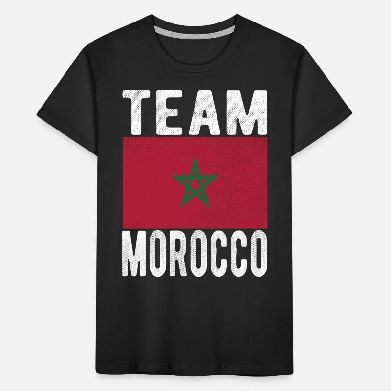 Drapeau du Maroc T-shirt bio Premium Enfant