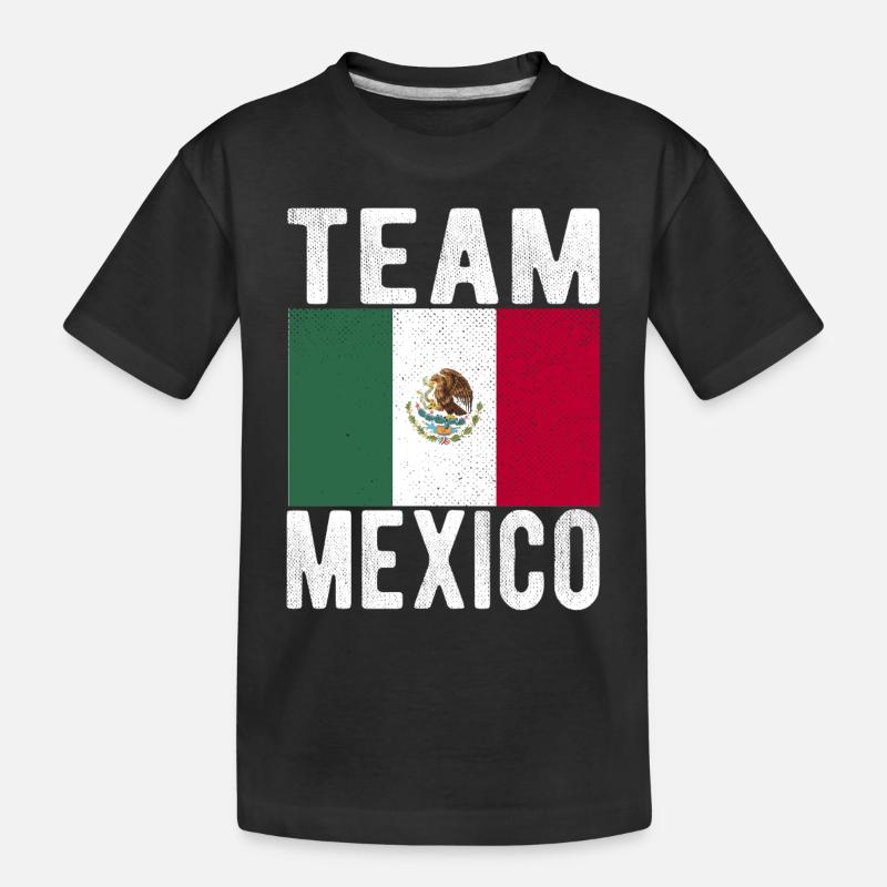 Drapeau du Mexique - T-shirt bio Premium Enfant - noir