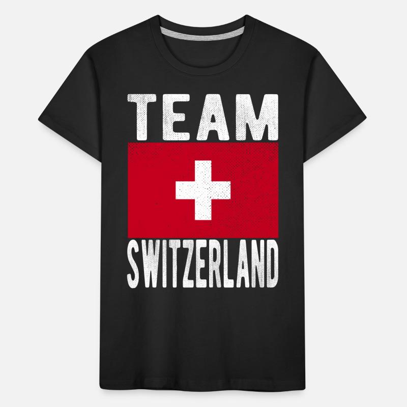 Drapeau de la Suisse T-shirt bio Premium Enfant
