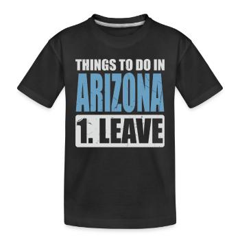 Arizona Meme - Kinder Premium Bio T-Shirt - Schwarz - Vorne