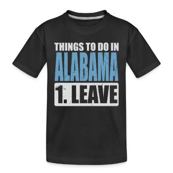 Alabama Meme - Kinder Premium Bio T-Shirt - Schwarz - Vorne