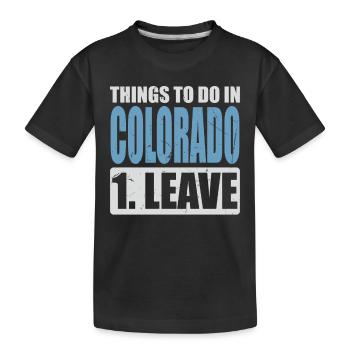 Colorado Meme - Kinder Premium Bio T-Shirt - Schwarz - Vorne