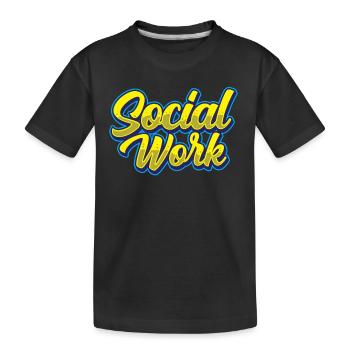 Travail social Travail social Profession de travailleur social - T-shirt bio Premium Enfant - noir - Devant