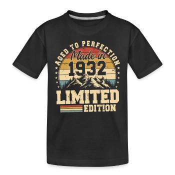 Vieilli À La Perfection Fabriqué En 1932 - T-shirt bio Premium Enfant - noir - Devant