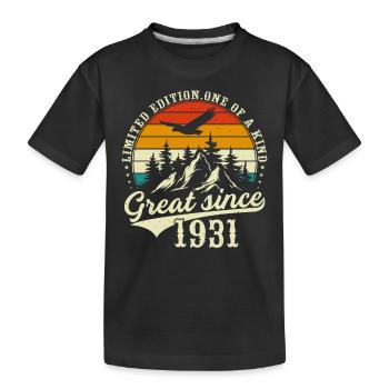 One of a kind since 1931 - Kids' Premium Organic T-Shirt - black - Front