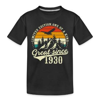 One of a kind since 1930 - Kids' Premium Organic T-Shirt - black - Front