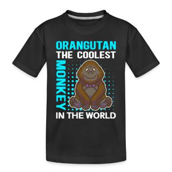 | des orangs-outans Cadeau d’orang-outan singe - T-shirt bio Premium Enfant - noir - Devant