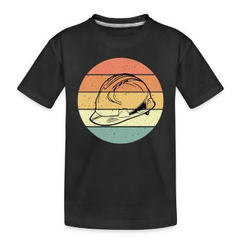 Construction helmet - Kids' Premium Organic T-Shirt - black - Front