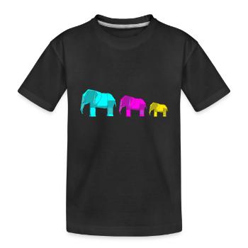 Origami Japanische Kunst Faltender Kranich Papier - Kinder Premium Bio T-Shirt - Schwarz - Vorne