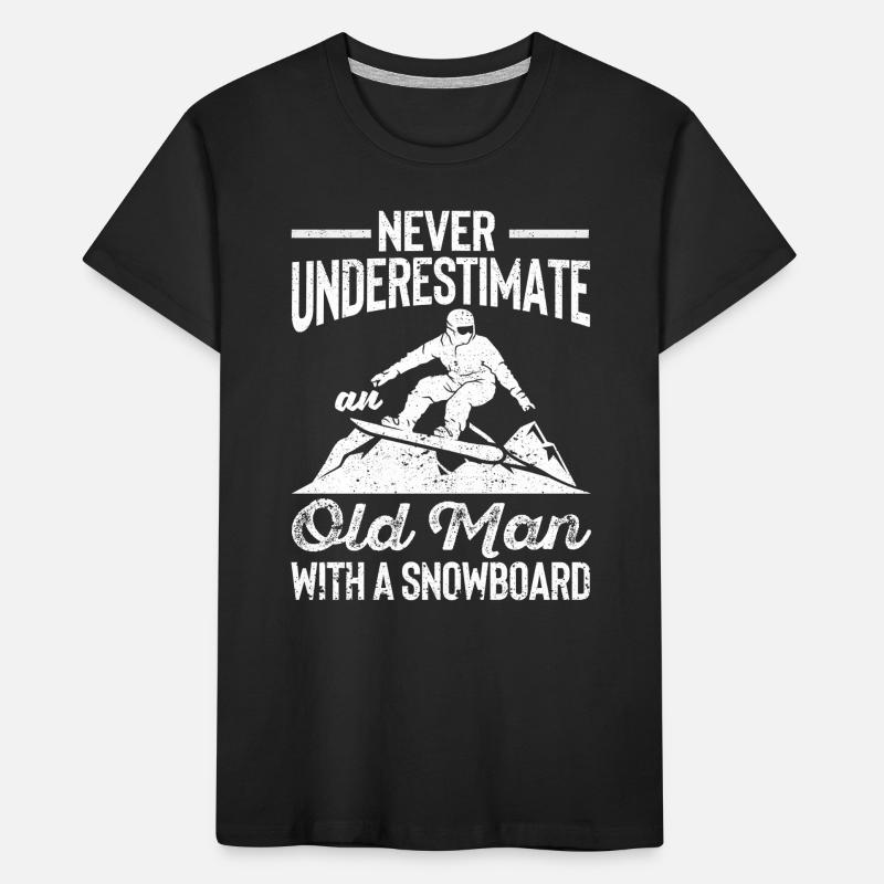 Never underestimate an old man Kids' Premium Organic T-Shirt