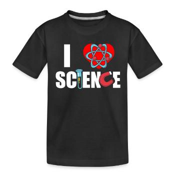 J’adore les dictons de l’équipe scientifique scientifique - T-shirt bio Premium Enfant - noir - Devant