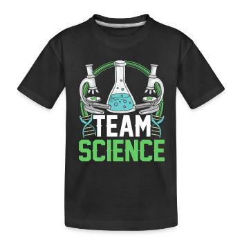 Équipe Science Scientifiques Dictons scientifiques - T-shirt bio Premium Enfant - noir - Devant