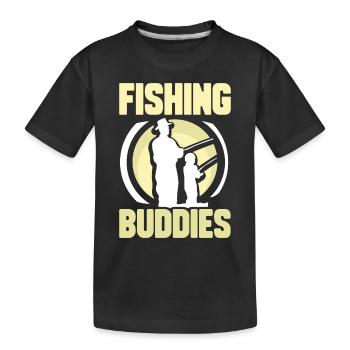 Amis pêcheurs Ami pêcheur Ami pêcheur - T-shirt bio Premium Enfant - noir - Devant