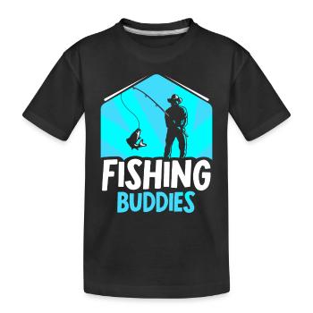 Amis pêcheurs Ami pêcheur Ami pêcheur - T-shirt bio Premium Enfant - noir - Devant