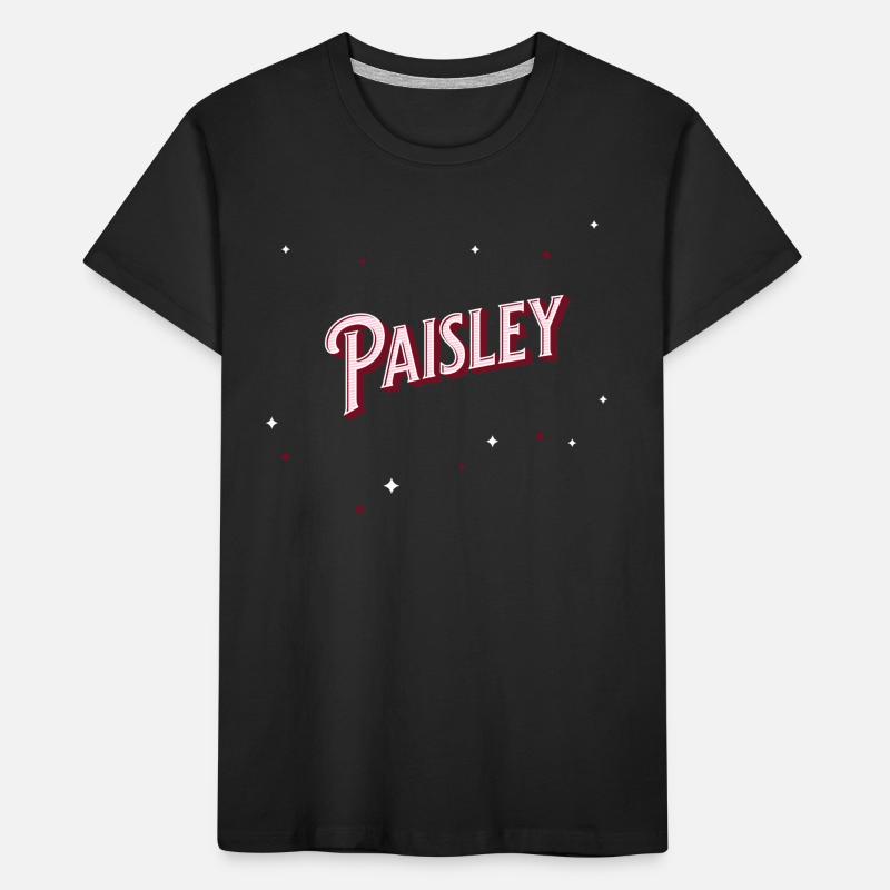Paisley name personalized Kids' Premium Organic T-Shirt