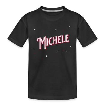 Michele nom personnalisé - T-shirt bio Premium Enfant - noir - Devant