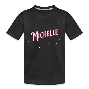 Michelle nom personnalisé - T-shirt bio Premium Enfant - noir - Devant